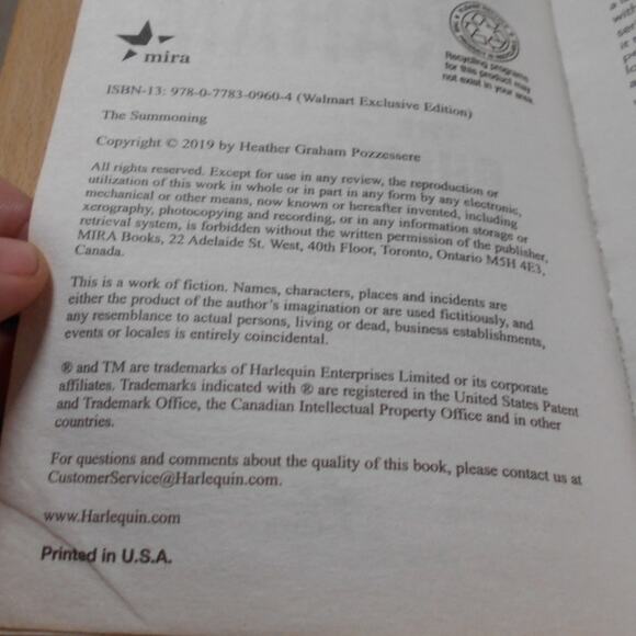 The Summoning by Heather Graham Paperback 2019 Krewe of Hunters #27 Walmart Exc - Picture 6 of 8